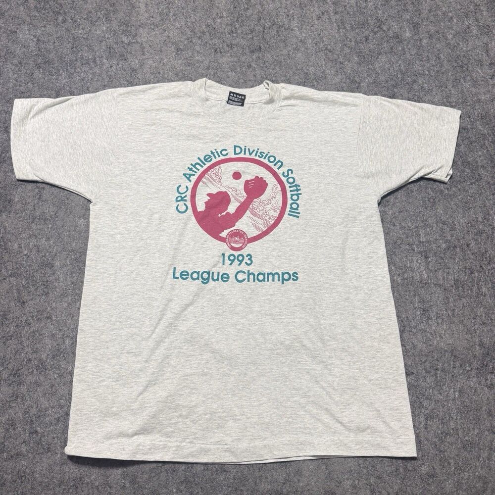 Vintage 1993 Cincinnati Recreation Commission Softball League Champs T Shirt L